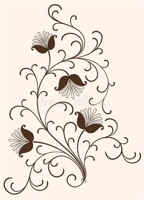 Elementos Florales Del Vector Ilustraci N Del Vector Ilustraci N De