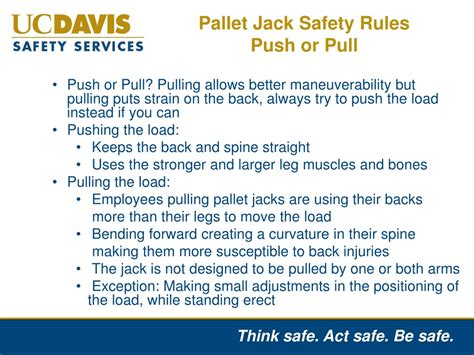 Manual Pallet Jack Safety