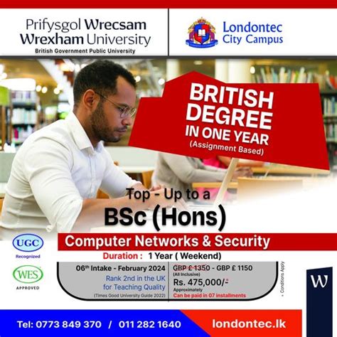 Bsc Hons Computer Networks And Security Top Up Londontec City