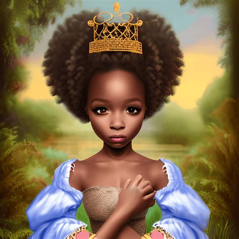 African American Princess Graphic Creative Fabrica