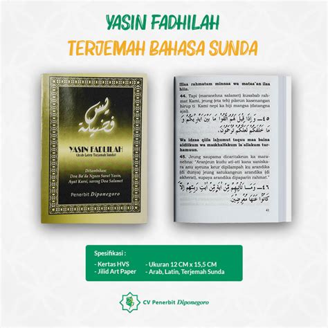 Jual Yasin Fadilah Yasin Tahlil Warna Fadilah Arab Terjemah Bahasa