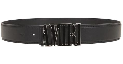 Amiri Leather Nappa Core 4cm Belt In Black For Men Lyst UK