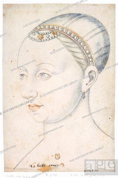 Portrait Of Agnes Sorel Ca 1422 1450 Mistress Of King Charles Vii Of