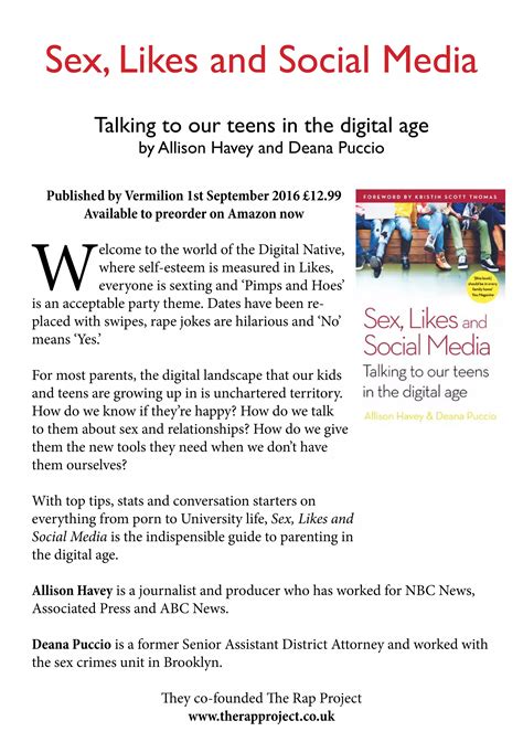 Sex Likes And Social Media Leaflet Pdf