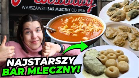 NAJSTARSZY BAR MLECZNY Bary Mleczne W Warszawie YouTube