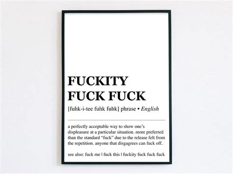 Fuck Definitions Decor Set 3 PRINTABLES Funny Office Definitions Office Wall Art Funny