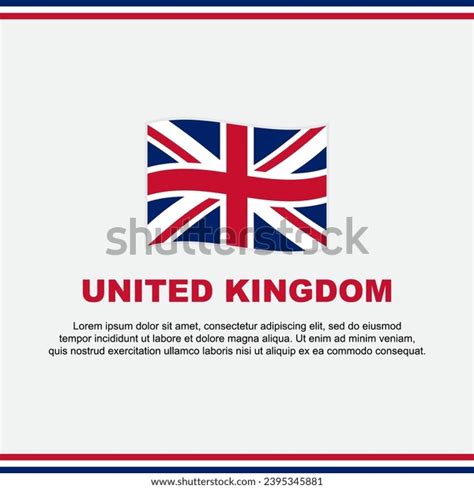 United Kingdom Flag Background Design Template Stock Vector (Royalty ...