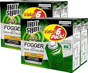 Amazon Hot Shot Fogger With Odor Neutralizer Kills Roaches Ants Spiders Fleas
