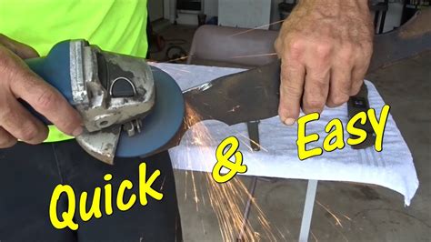 How To Sharpen A Lawn Mower Blade Youtube