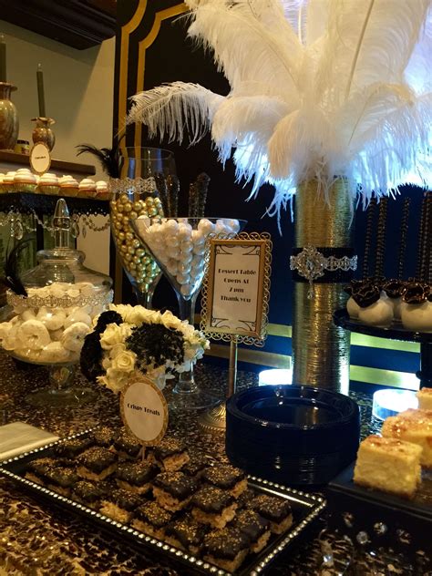 Great Gatsby Wedding Dessertcandy Buffet Table By Bizzie Bee Creations