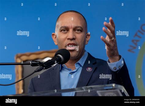 New York Ny January 16 House Minority Leader Hakeem Jeffries D Ny