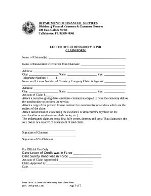 Surety Bond Format In Word Fill And Sign Printable Template Online