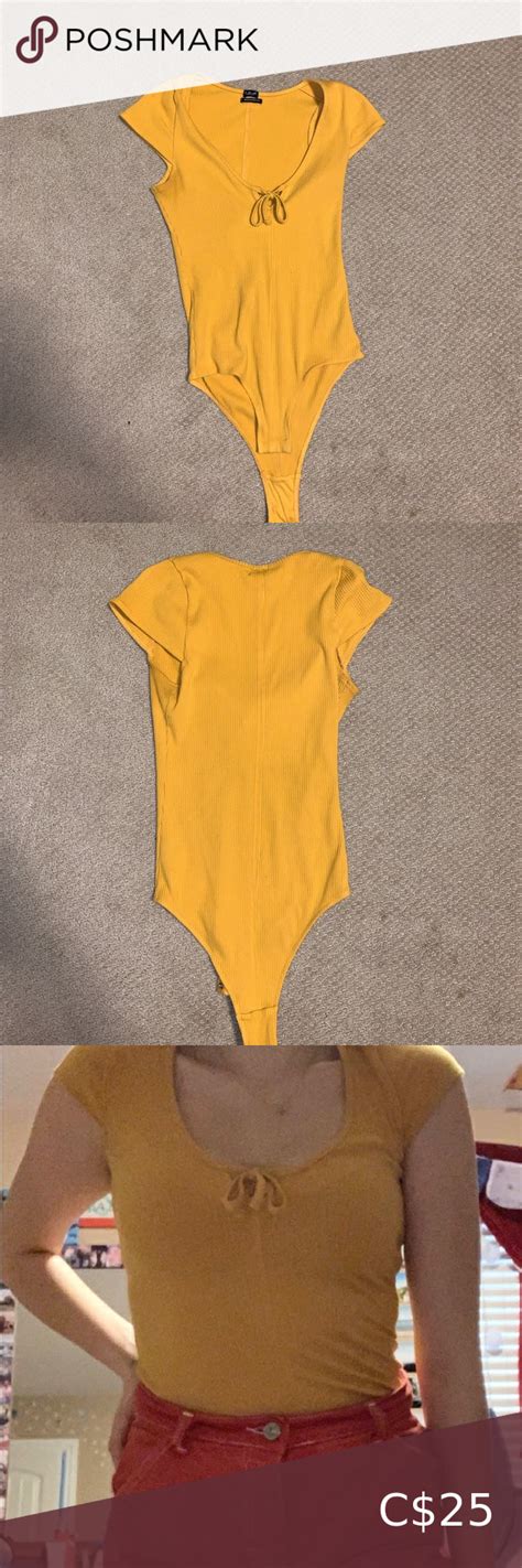 Urban Outfitters Yellow Body Suit Body Suit Urban Outfitters