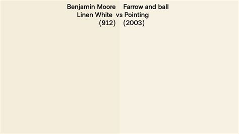 Benjamin Moore Linen White Vs Farrow And Ball Pointing