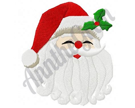 Santa Claus Embroidery Design Christmas Embroidery Design Etsy