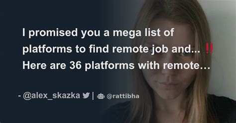 I Promised You A Mega List Of Platforms To Find Remote Job And ‼️here Are 36 Platforms With