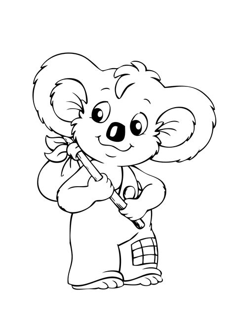 The Very Cranky Bear Colouring Pages