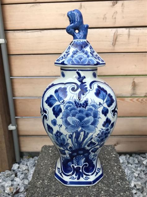 Porceleyne Fles Delft Blue Vase With Lid Ceramic Catawiki