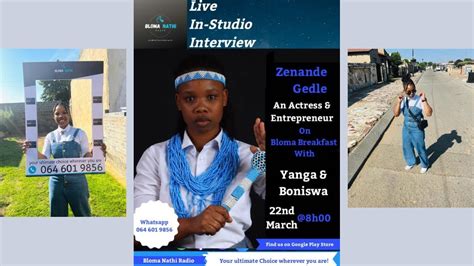 Radio Interview Bloma Nathi Radio Zenande Gedle South African