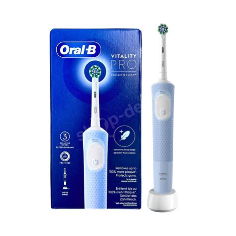 Oral B D Vitality Pro Protect X Clean Cross Action Blue Szczoteczka