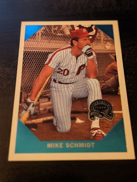 Mike Schmidt 2000 Fleer Greats Of The Game Retrospection 7 Phils HOF