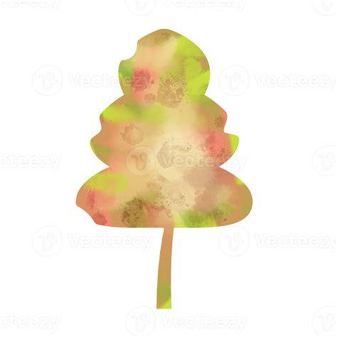 silhouette tree in painting style 11811636 PNG