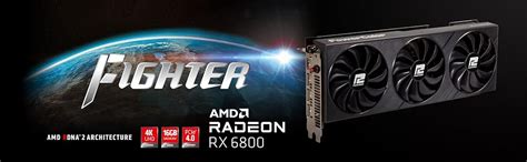 Amazon.com: PowerColor Fighter AMD Radeon™ RX 6800 Gaming Graphics card ...