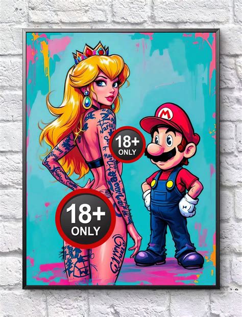 Mario Princesse Peach Nude Etsy