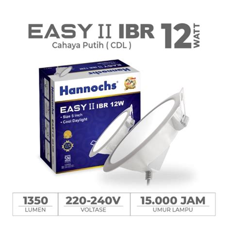 Jual Hannochs Downlight W Led Easy Ii Ibr Ibs Tricolour Inbow Panel