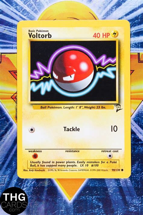 Voltorb 98130 Common Base Set 2 Pokemon Card Thg Cards