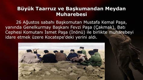 PPT SAKARYA MEYDAN MUHAREBESİ VE BÜYÜK TAARRUZ DA ATATÜRKÜN ROLÜ