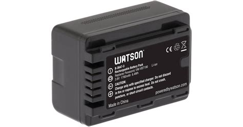 Watson Vw Vbt Lithium Ion Battery Pack V Mah