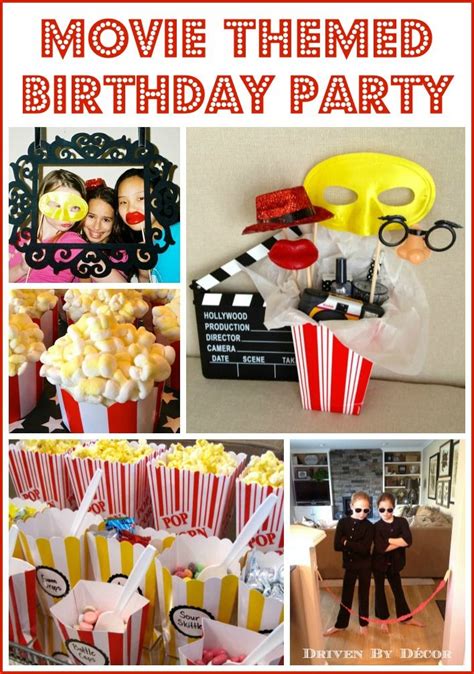 Movie Themed Birthday Party Great Activities Treats And Party