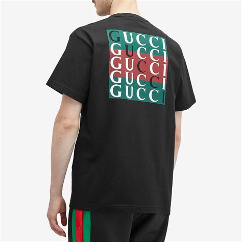 Gucci Back Logo T Shirt Black End Us