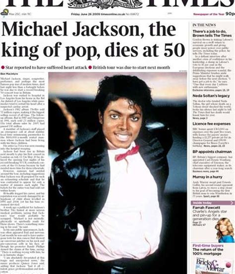 La Muerte De Michael Jackson En La Prensa