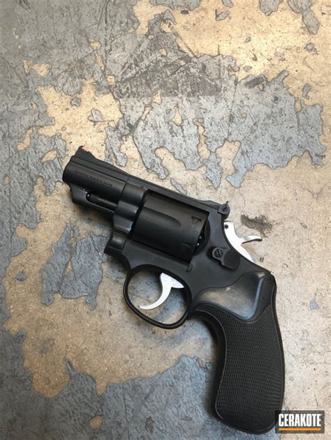 Sandw Smith And Wesson 357 Magnum With Cerakote H 190 Armor Black By