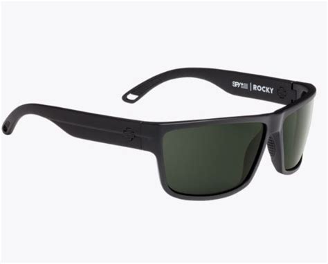 Spy Sosi Rocky Matte Black Rectangular Sunglasses House Of Scuba