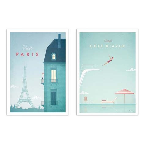 Art Posters X Cm Visit France Henry Rivers X Cm