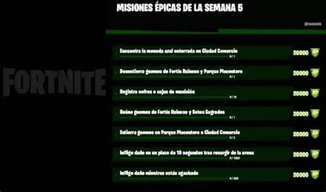 Desafíos De La Semana 5 Temporada 5 De Fortnite Settingsprogamer