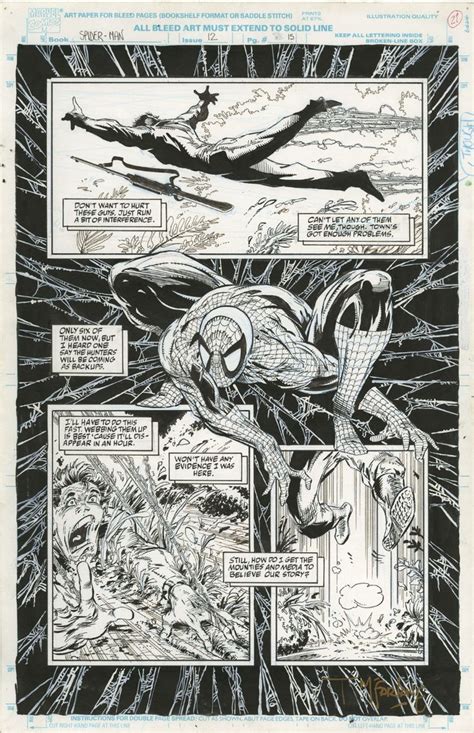 SPIDER MAN 12 SPLASH PAGE 1991 TODD MCFARLANE SUPERB MCSPIDY