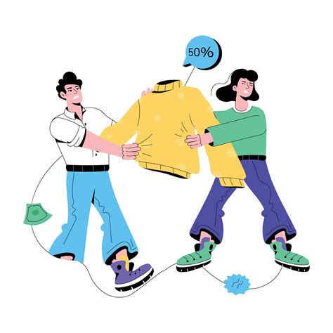 Trendy Buyers Fight 27788364 Vector Art at Vecteezy