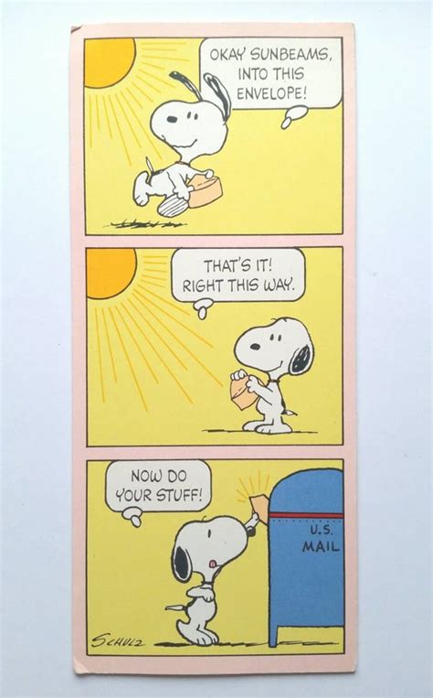 Bright And Cheery Vintage Snoopy Get Well Card By Thekatzpajamaz