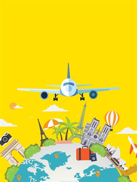 Свежая земля самолет путешествия рекламный фон | Travel advertising ...