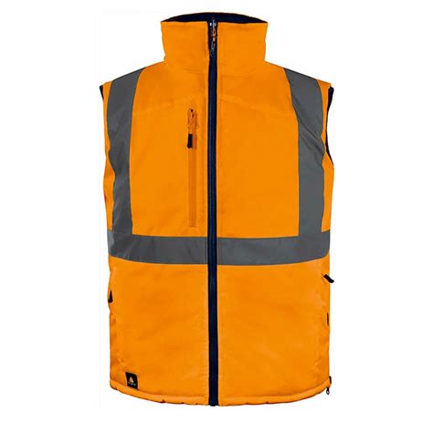 Gilet Sans Manches R Versible Haute Visibilit Delta Plus Vpa