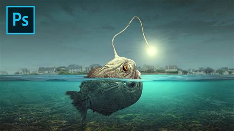 Photoshop Manipulation Tutorial Angler Fish Light Youtube