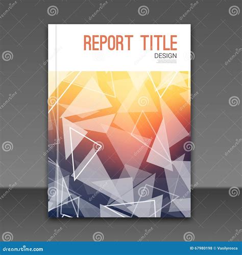 Modern Blurred Background Vector Template For Business Brochure Report