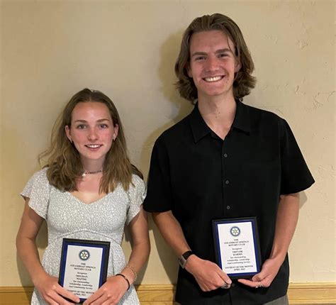 Rotary Club Of Steamboat Springs Honors 2 Students Of The Month