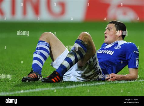 Schalke S Kyriakos Papadopoulos Looks Disappointed After The UEFA