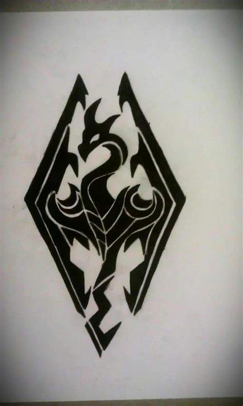 Skyrim Logo Drawing At Getdrawings Free Download