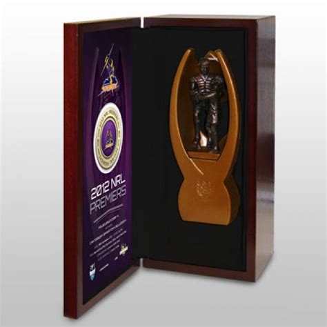 Melbourne Storm - 2012 NRL Premiership Trophy in Display Box | Taylormade Memorabilia | Sports ...